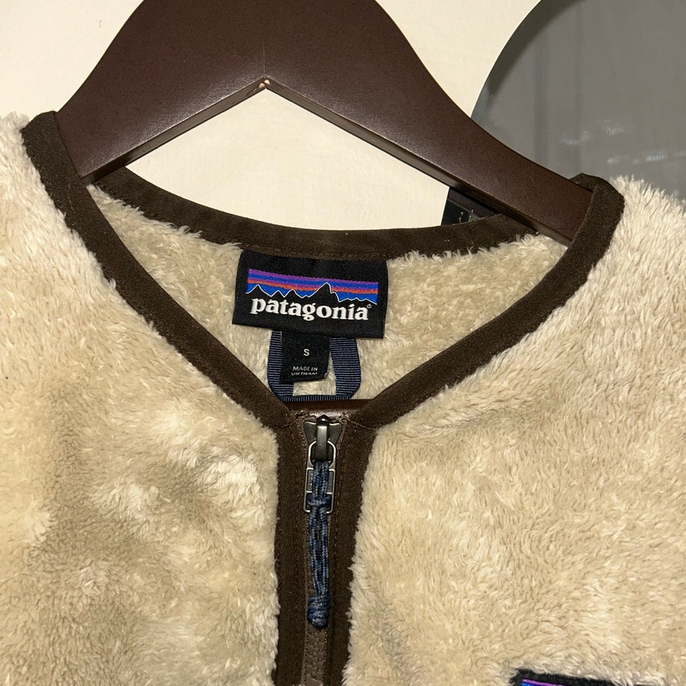Patagonia Cream and Brown Men's Shirt